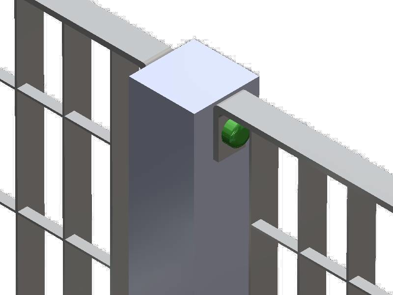 Fastening principle, assembled view