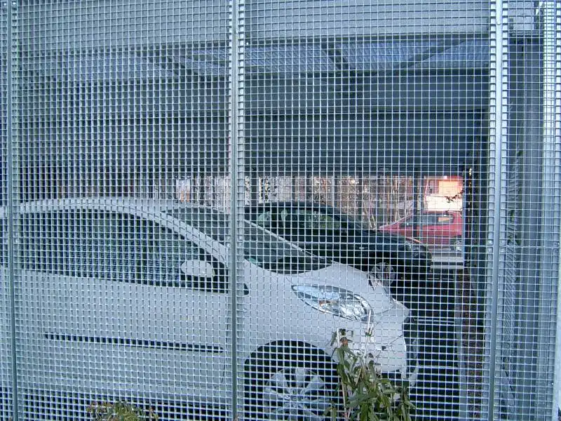 Parkhaus façade cladding Pressrosten